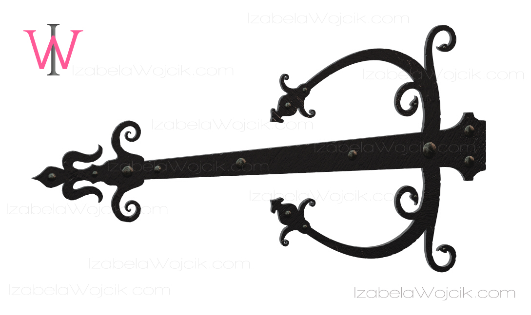 wrought iron hinges