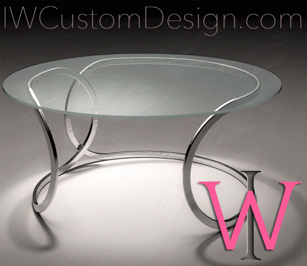 very simple contemporary artsy coffee table